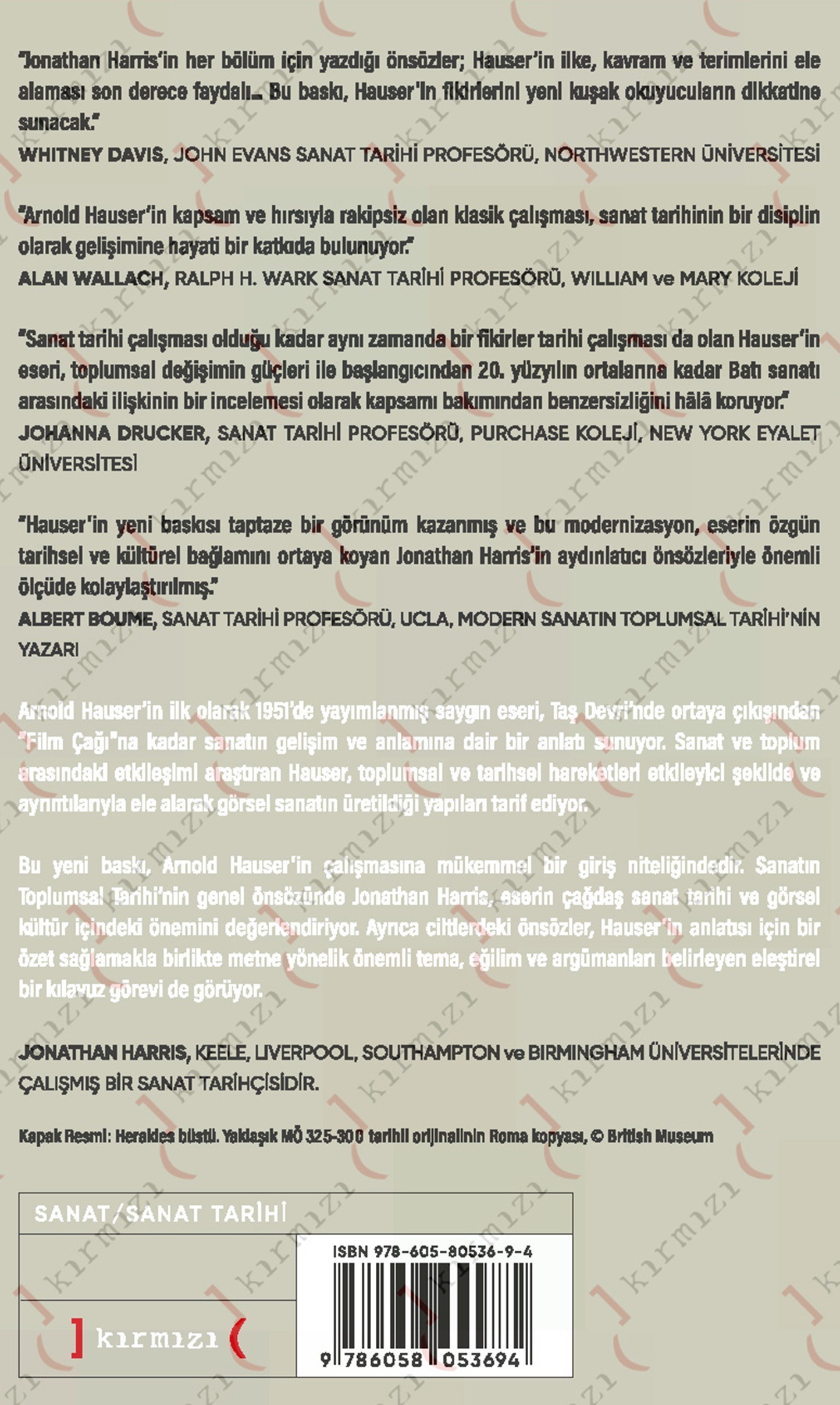 Sanatın Toplumsal Tarihi 1 Kapak Arka1