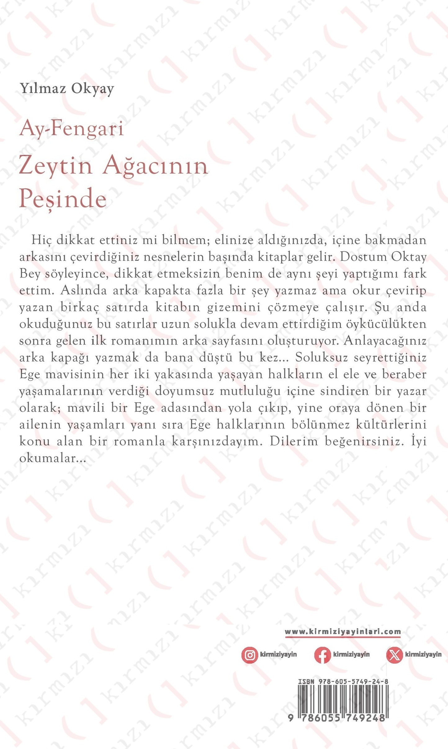 Ay Fengari - Zeytin Ağacının Peşinde - Kapak Arka1