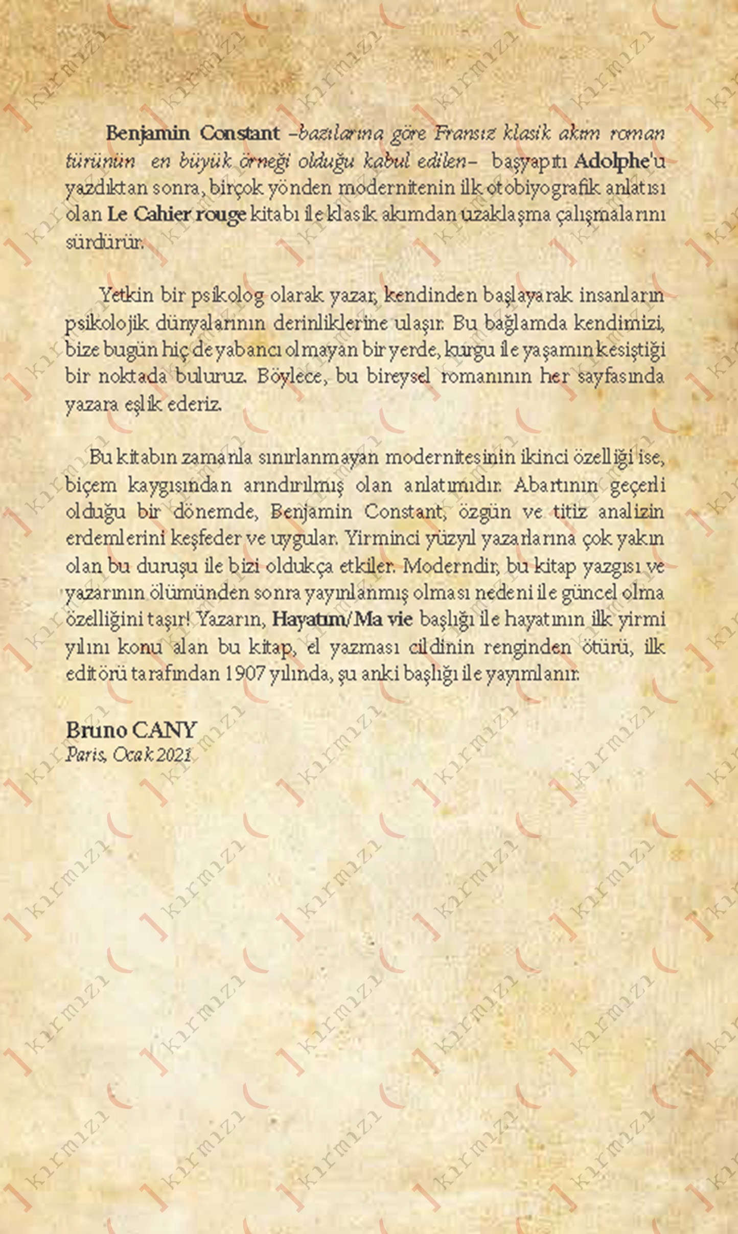 Kırmızı Defter - Görsel 2